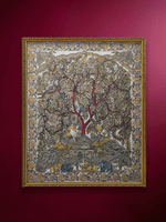 Shop The Natural Bounty: Tree of Life with Flora and Fauna in Kalamkari by Harinath N. 