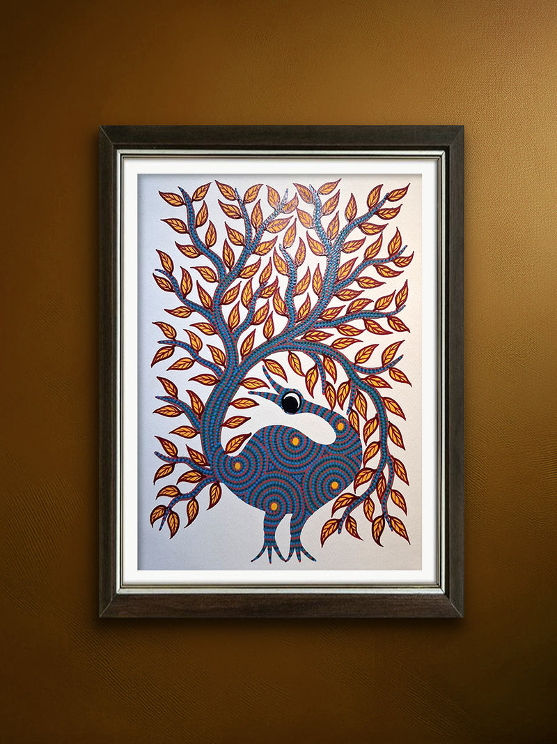Shop The Nature's Embrace: Bird and Tree In Bhil by Kamlesh Parmar