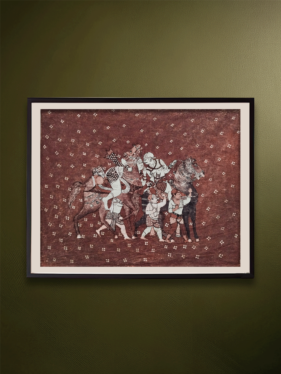 Shop The Nayaka War Procession in Kalamkari by Sridevi Ponnambalam