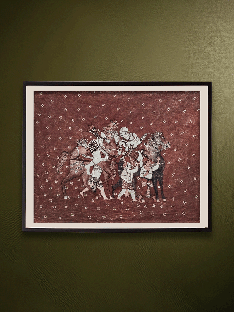 Shop The Nayaka War Procession in Kalamkari by Sridevi Ponnambalam