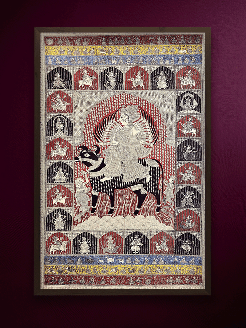 Shop The Pantheon of Goddesses: Visat Mata in Mata ni Pachedi by Vasant Manubhai Chittara 