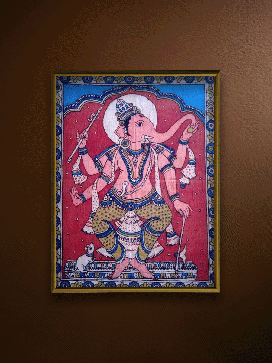 Shop The Remover of Obstacles: Lord Ganesha in Kalamkari by Siva Reddy