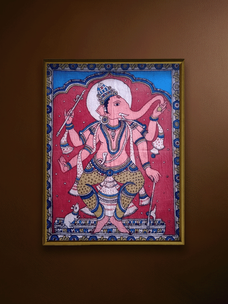 Shop The Remover of Obstacles: Lord Ganesha in Kalamkari by Siva Reddy
