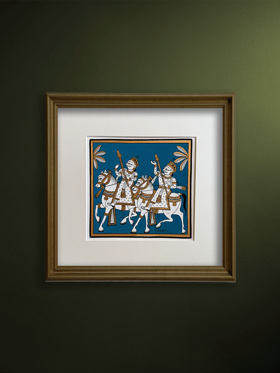 Shop The Royal Cavalry: A Phad Painting by Kalyan Joshi