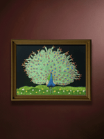 shop The Royal Peacock: A Zardozi Artwork