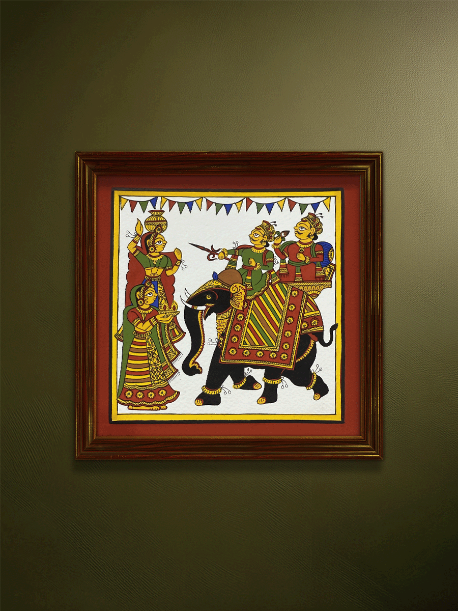 Shop The Royal Procession: A Phad Painting by Kalyan Joshi