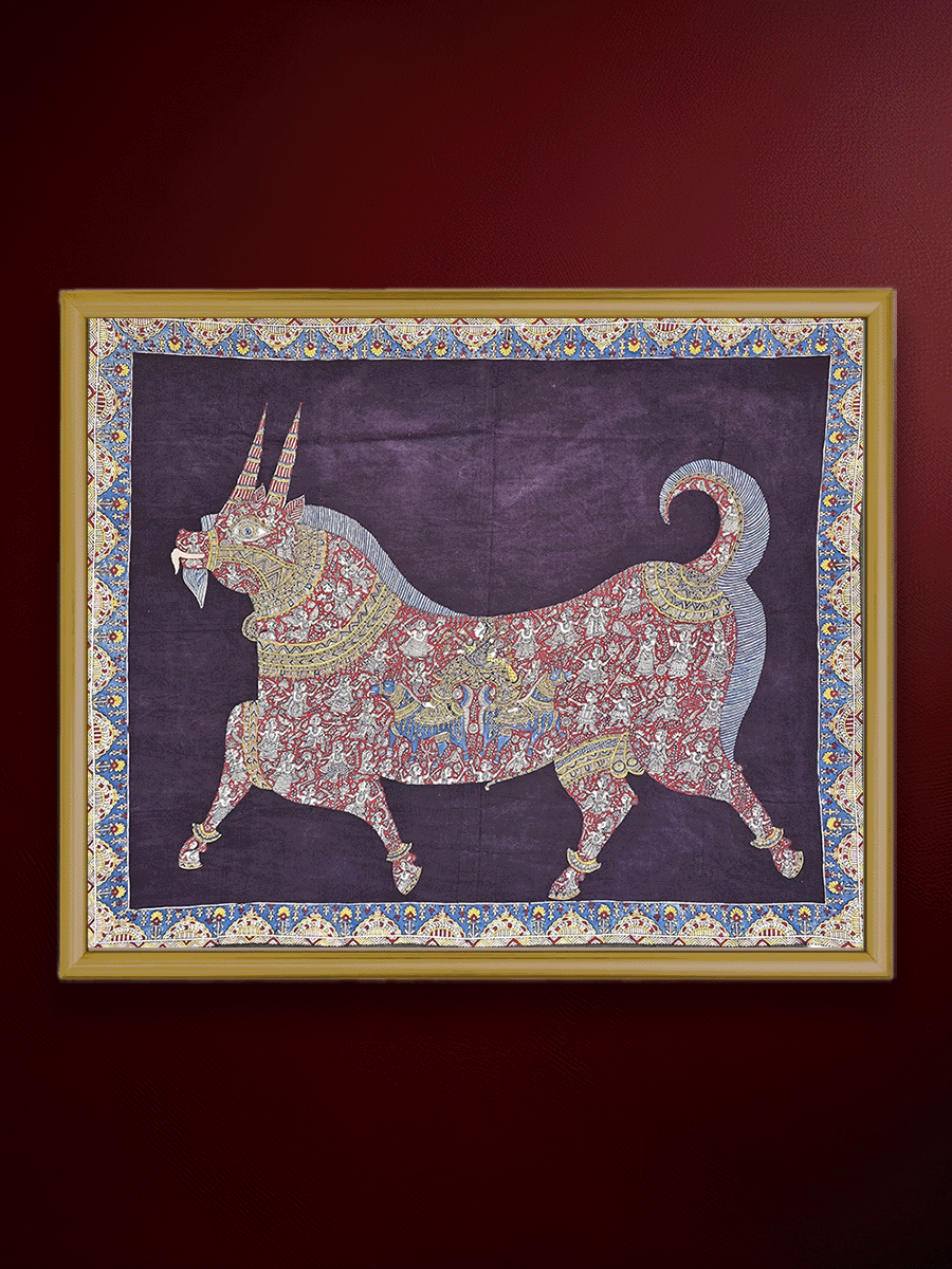 Shop The Sacred Goat in Mata ni Pachedi by Vasant Manubhai Chittara 