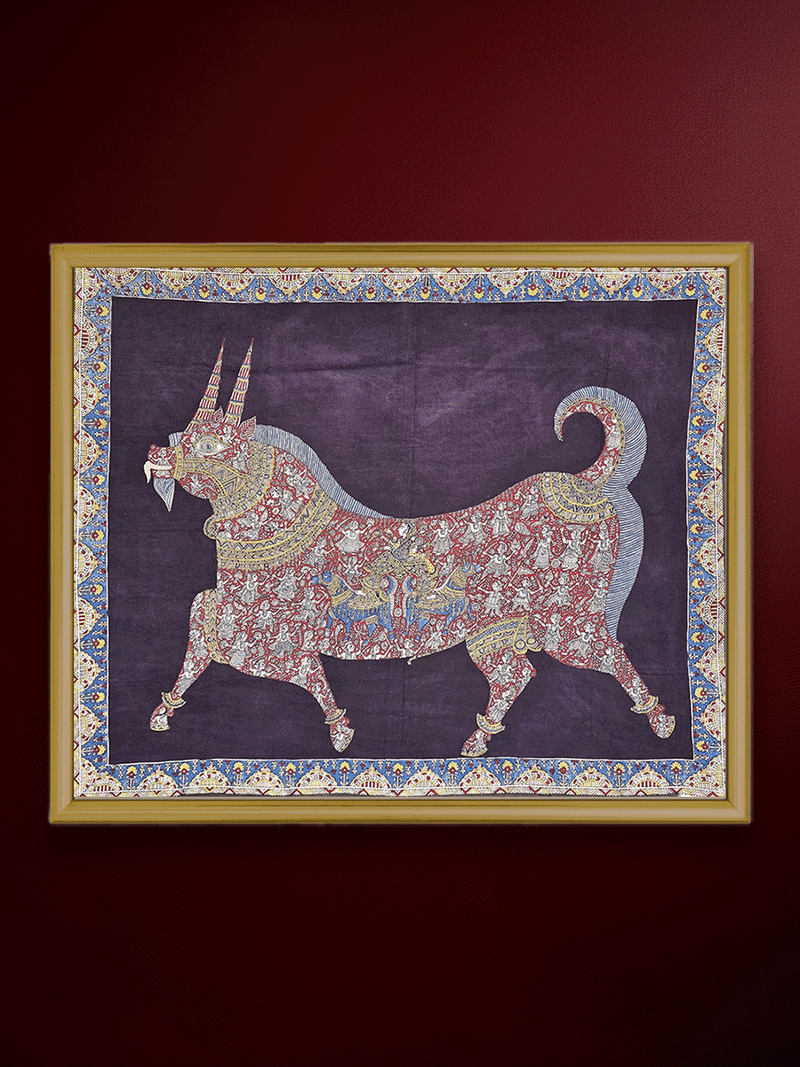 Shop The Sacred Goat in Mata ni Pachedi by Vasant Manubhai Chittara 