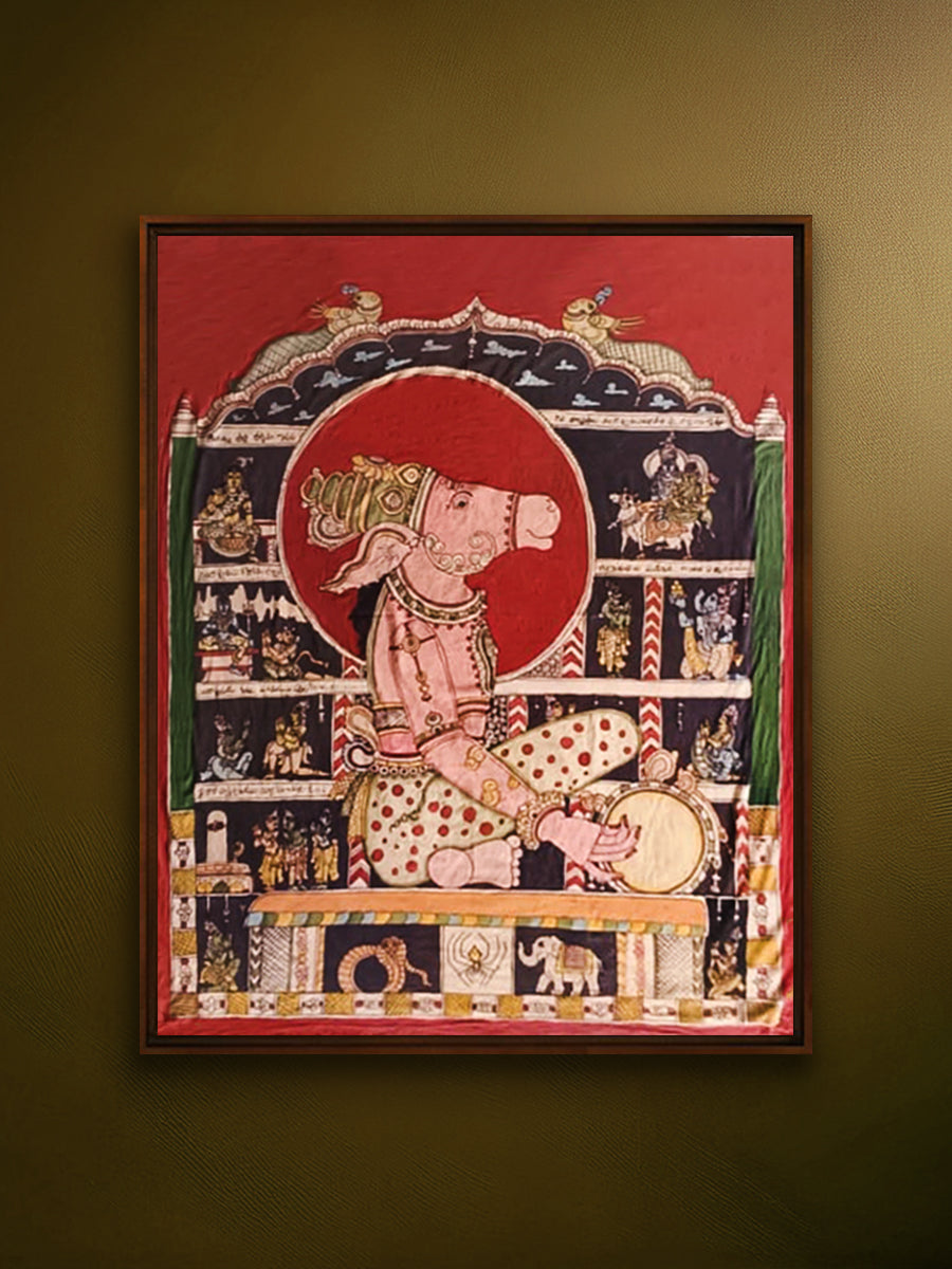 Shop The Story of Nandiswara in Kalamkari by Kanukurthi Guna Sekhar Sai