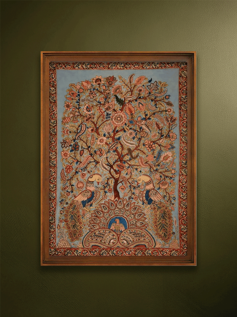 Tree of Life in Kalamkari Painting by Siva Reddy