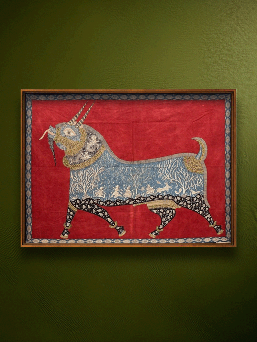Shop The Vahan of Meldi Maa: Goat in Mata ni Pachedi by Sanjay Chittara 