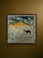 Shop The Walk in Rann of Kutch: The Camel Ride in Ajrakh art by Mubassirah Khalid Khatri
