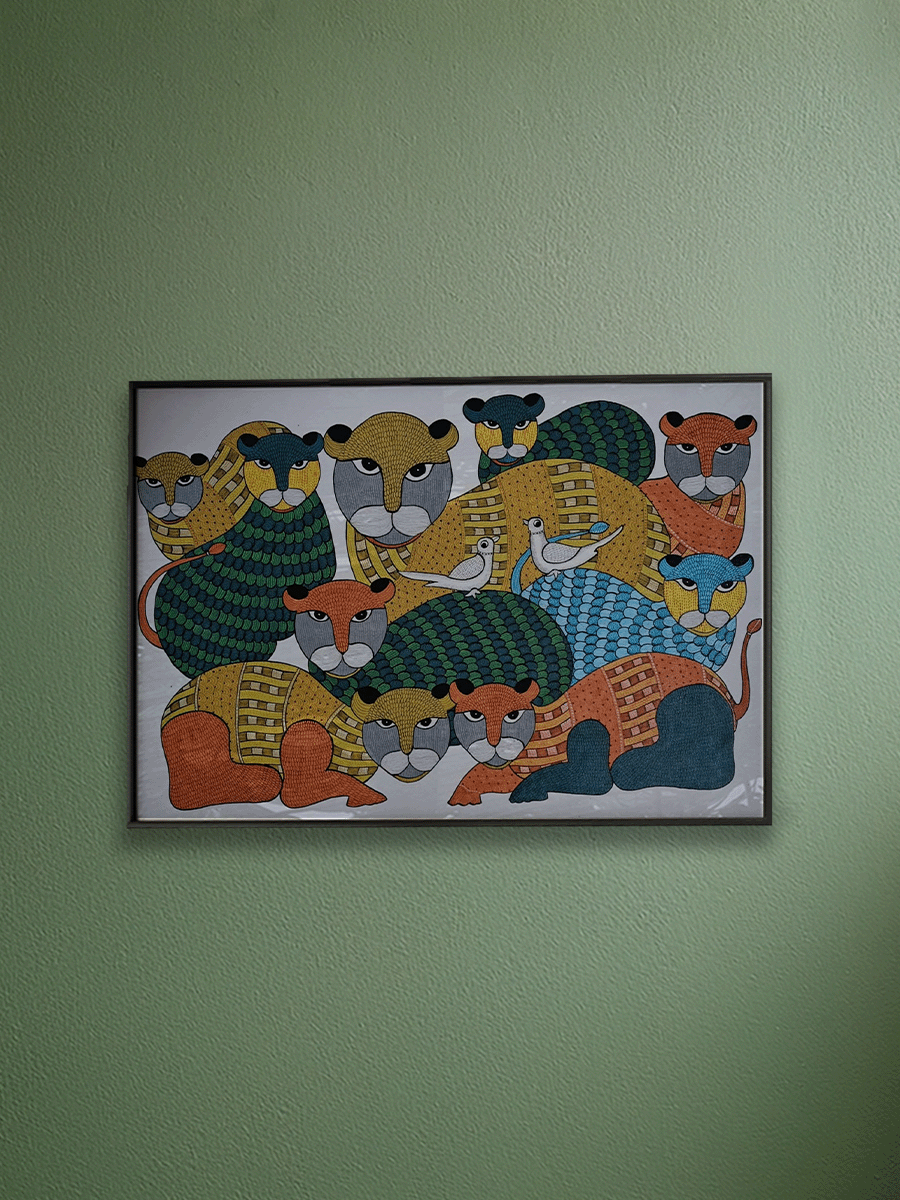 Shop Tigers of the Forest in Gond by Choti Tekam 