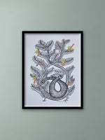 Buy Tree and Birds in Gond by Saroj Venkat Shyam