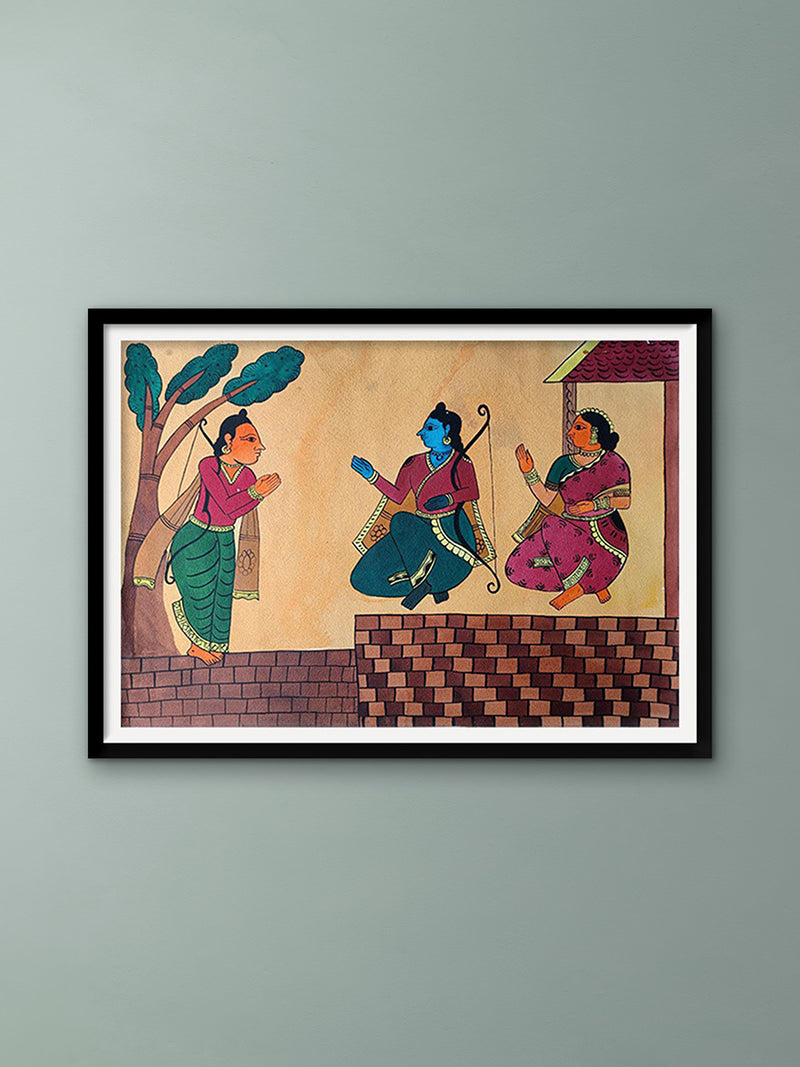 Buy Tree of Life in Blue: Mata Ni Pachedi Painting by Chandrakant Bhulabhai