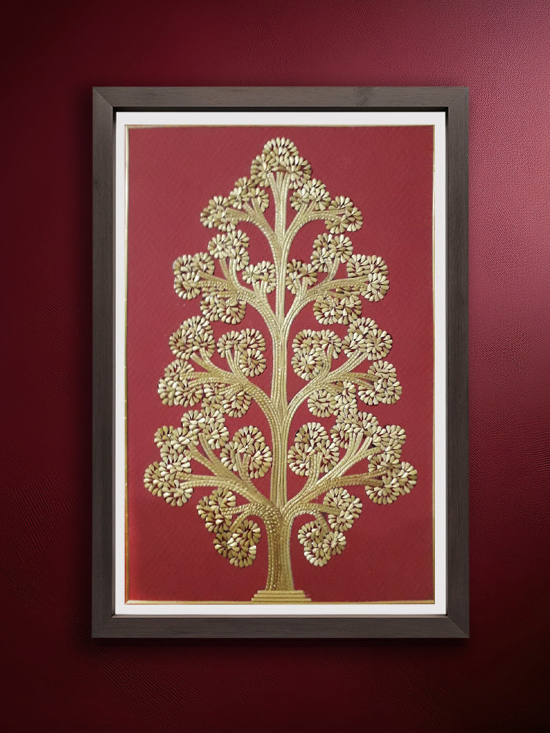 Shop Tree of life In Sikki Grass Artwork by Dhirendra Kumar