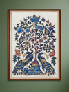 Shop Tree of life with peacocks in Narayanpet Kalamkari by Ghanshyam Sarode