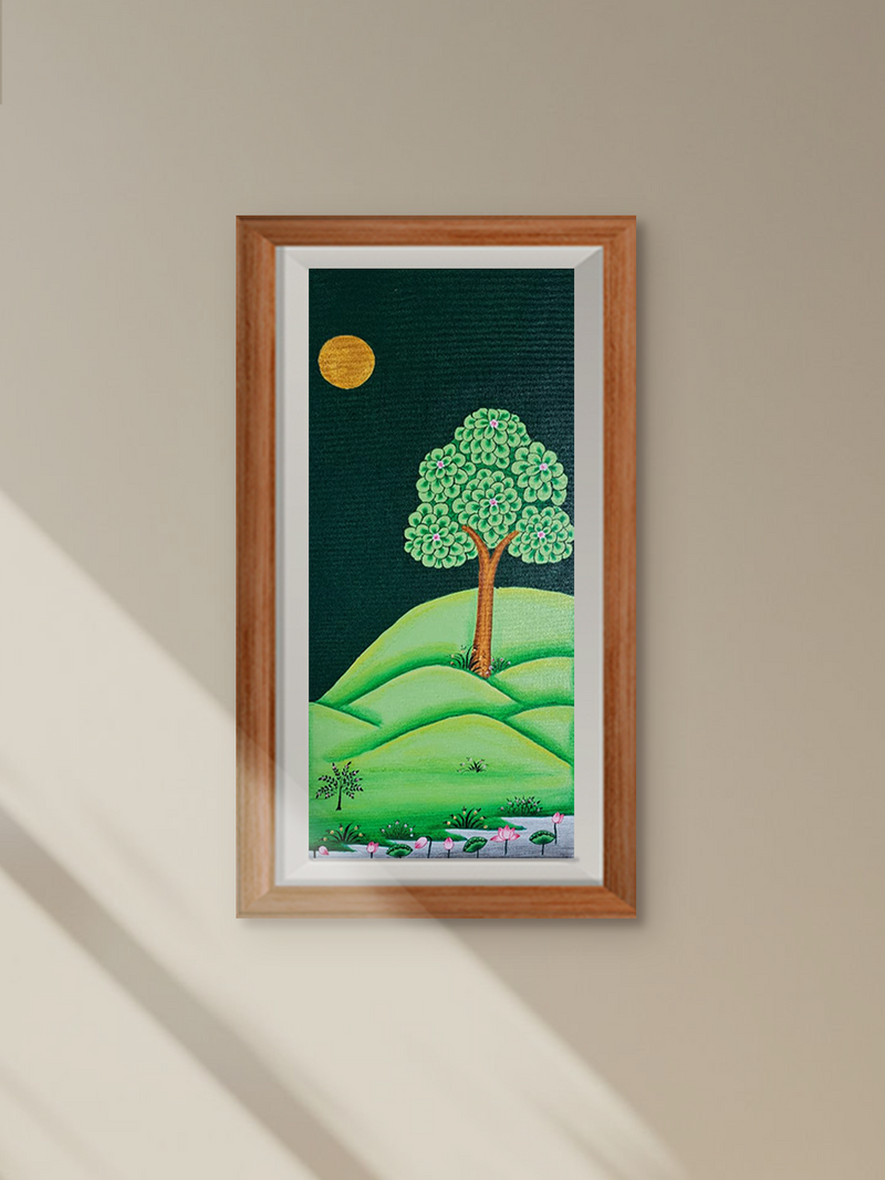 Buy Verdent landscape Contemporary Pichwai by Shehzaad ALi Sherani