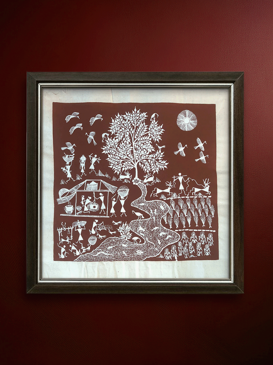 Shop Village Life, Warli Art by Dilip Bahotha