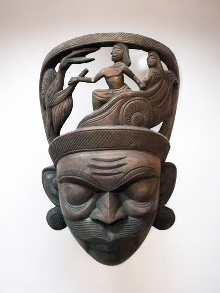 Shop Warrior Tribal Kushmandi In Gomira Mask by Kalyan Chandra Sarkar