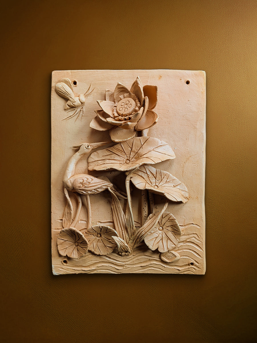 Shop Waterside Harmony in Terracotta by Dolon Kundu