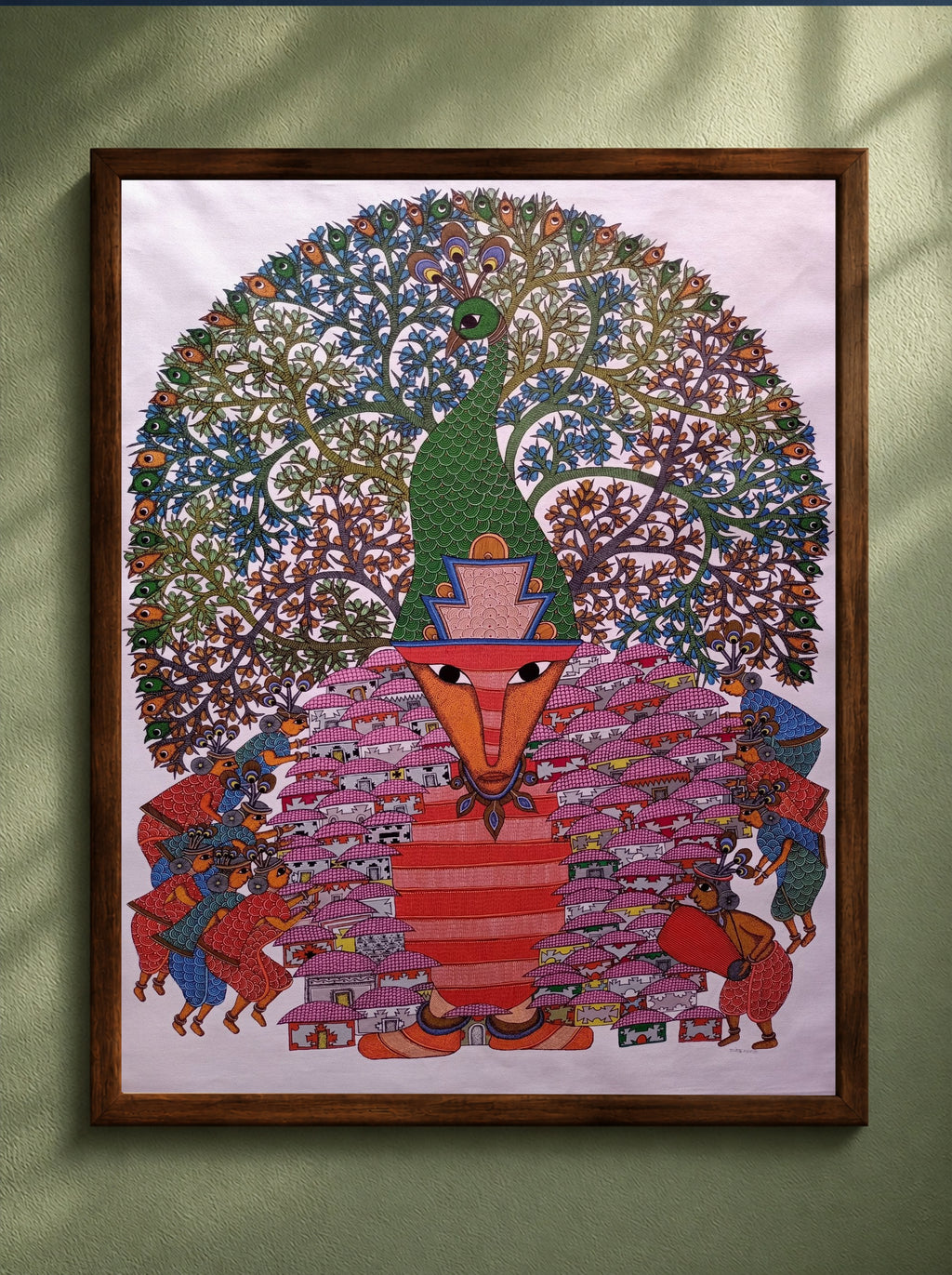 Buy Ganesha Gond Painting Online | Gond Art for Sale | Paintings