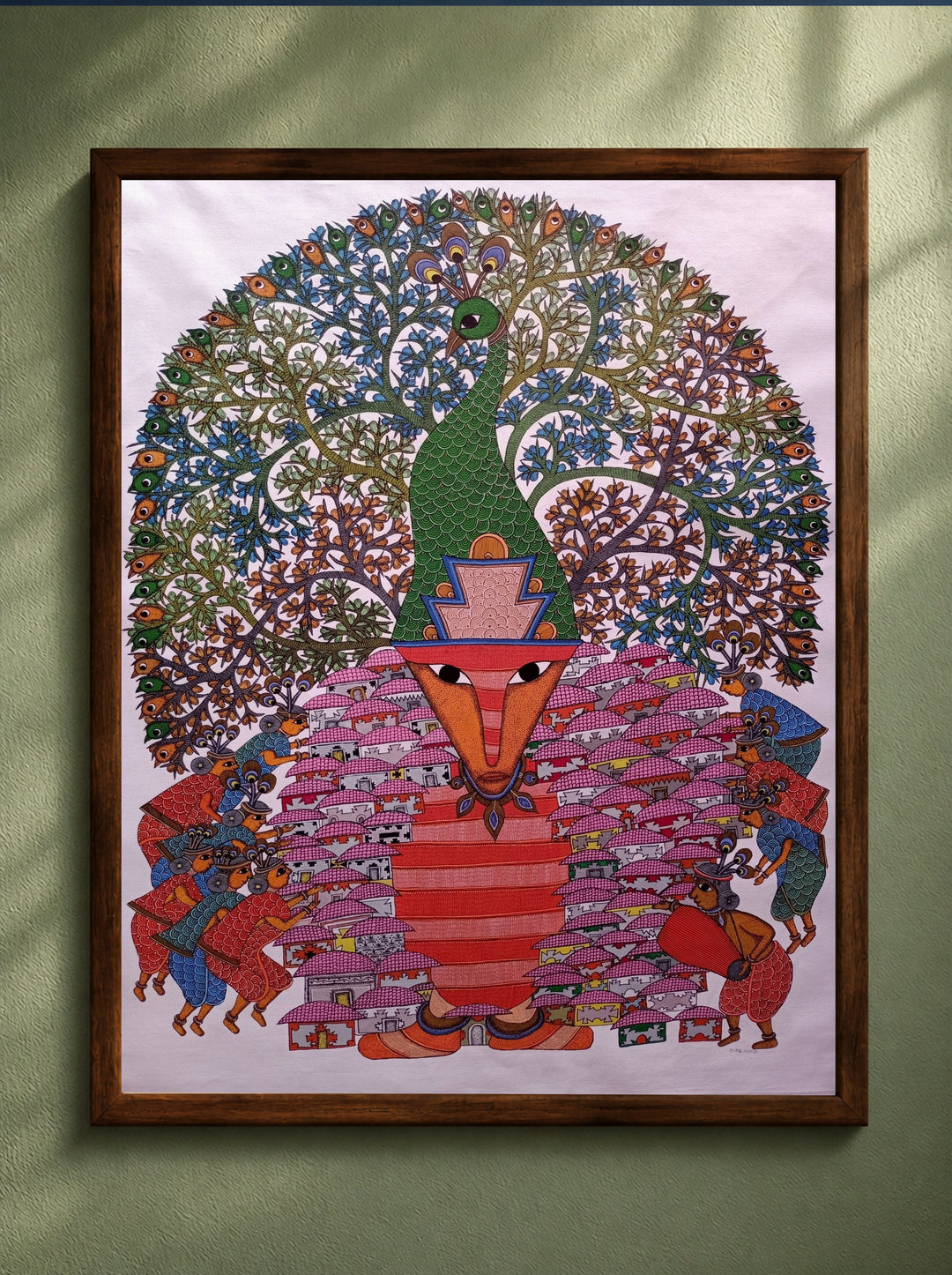 Buy Ganesha Gond Painting Online | Gond Art for Sale | Paintings