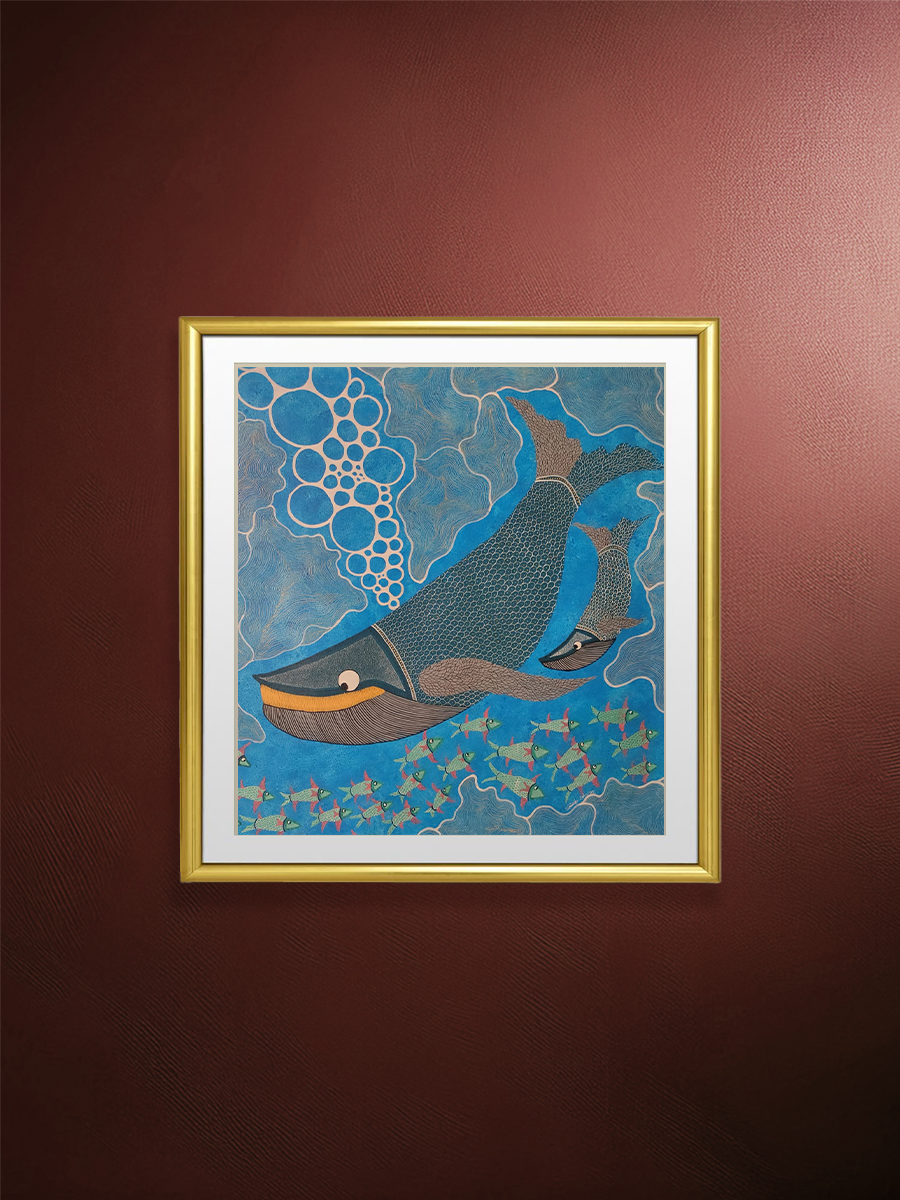 Shop Whales and Schools of Fish in Gond by Sandeep Dhurve