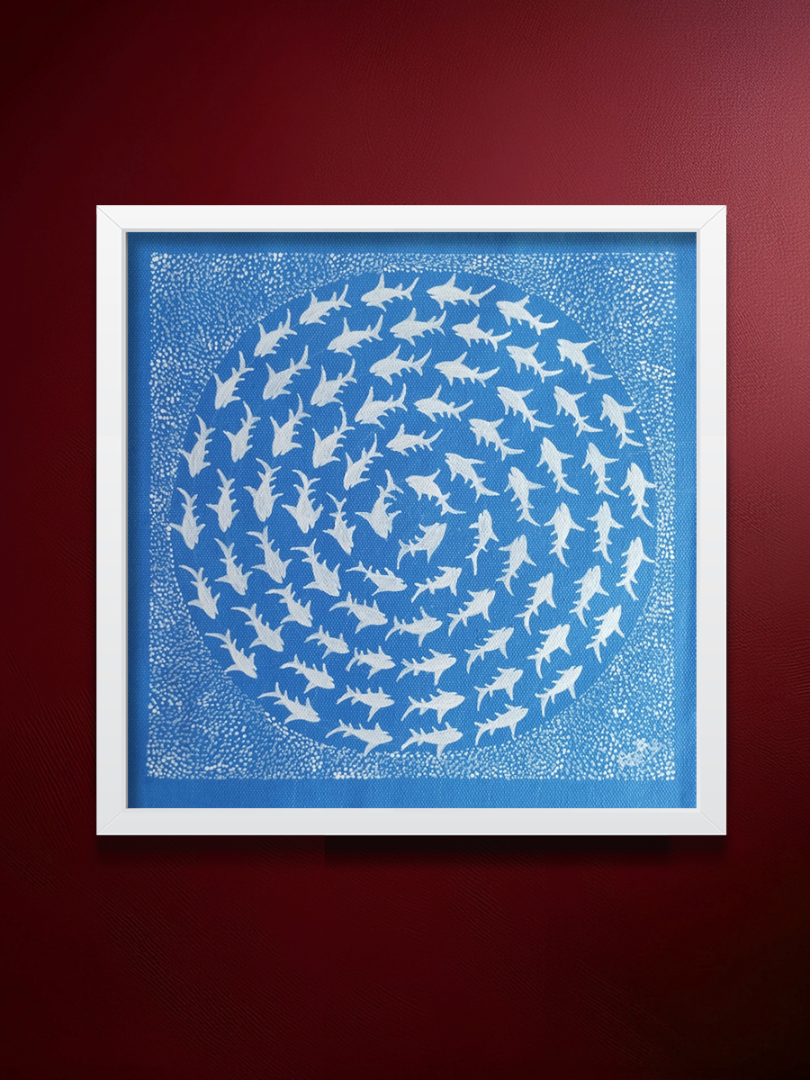 Shop Whirlpool: A Shark's Journery In Warli by Dilip Rama Bahotha