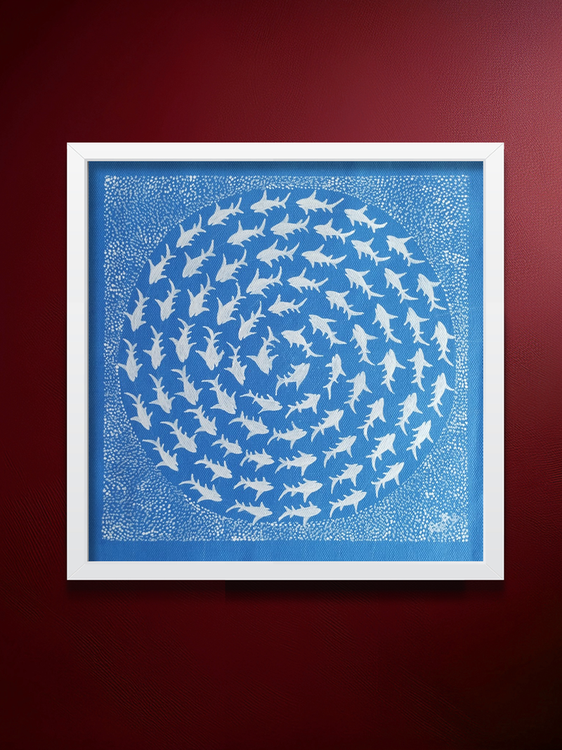 Shop Whirlpool: A Shark's Journery In Warli by Dilip Rama Bahotha