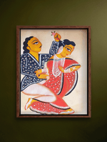 Shop Whispers of Romance: Uttam Chitrakar’s Kalighat Love Tale