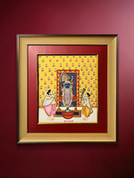 Shop Worshipping Shrinathji In Pichwai by Shehzaad Ali Sherani