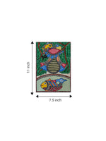 Peacock and fish in Madhubani for sale