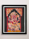 Lord Ganesha Mandapa Batik Painting for Sale