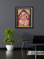 Lord Ganesha Mandapa Batik Painting for Sale
