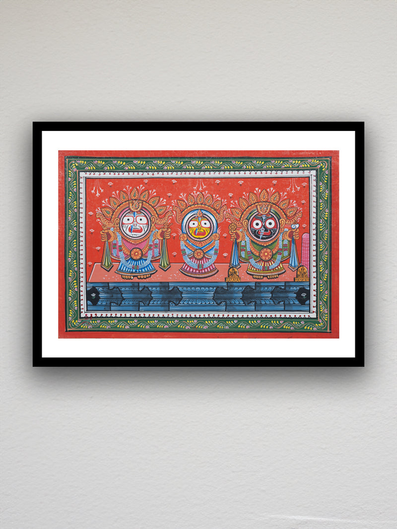 Timeless Splendor: The Colorful Jaganannath in Golden Bhes by Apindra Swain