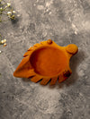Buy mitti clay diwali diyas / clay diya with wax / mud clay diya terracotta oil lamp diwali / plain mud diya / diya mitti ka diya 