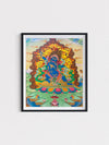 Mahakala as an imagery of Time Thangka painting by Gyaltsen Zimba for sale