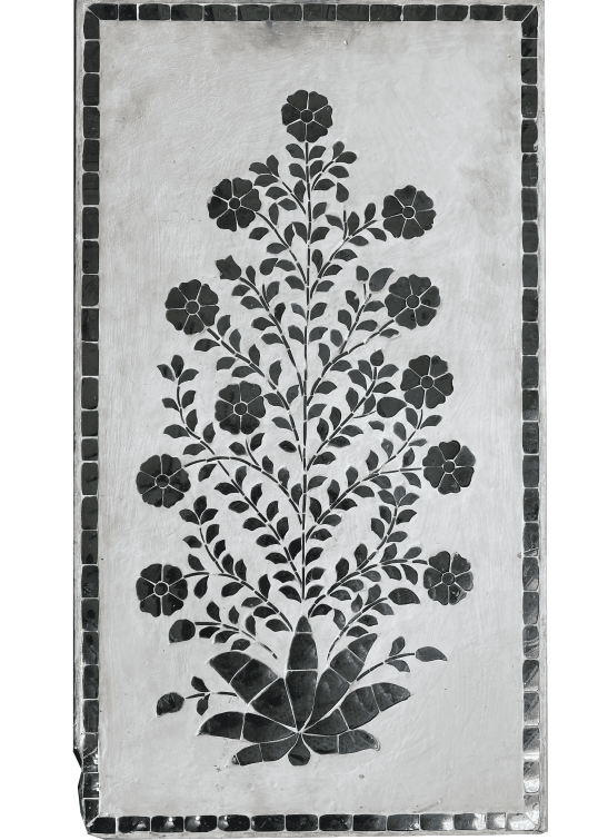Enchanting Fusion: The Thikri Glass Adorned Plant by Vinayak Art Glass inlay Handicrafts Thumbnail