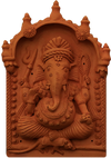 Portrayal of Lord Ganesha in Terracotta by Dinesh Molela for Sale