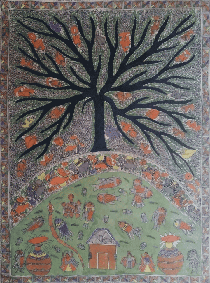 Nature in Madhubani by Naina Creation Thumbnail