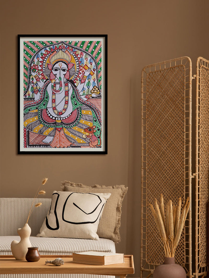 Buy Lord Ganesha in Madhubani by Vibhuti Nath