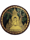 Buy Lord Buddha Tikuli round Wall Plates