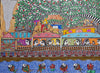 Imagery of train journey under a tree: Madhubani by Vibhuti Nath for Sale
