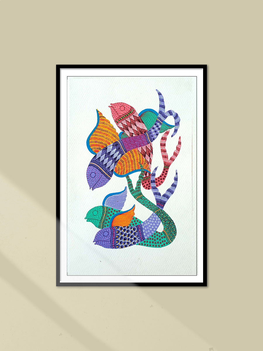 Shop  Fishes in Gond by Kailash Pradhan