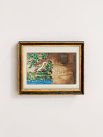 Stillness Embodied: A Sparrow's humble abode Miniature Painting by Mohan Prajapati for sale
