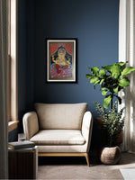 Order Online Ganesha's seated on Lotus Tikuli painting by Ashok Kumar
