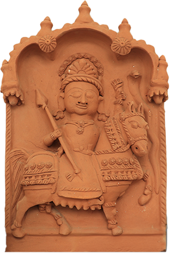 Exposition of Dharamraj in Terracotta by Dinesh Molela for Sale