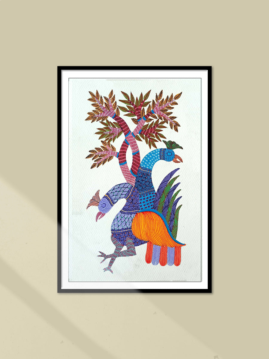 Shop  Tree and Peacock in Gond by Kailash Pradhan