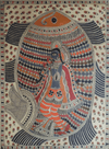 Buy Lord Krishna in Madhubani by Naina Creation